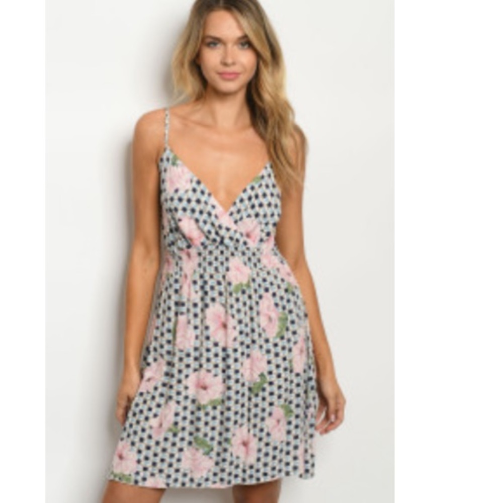 Pink flower dress
